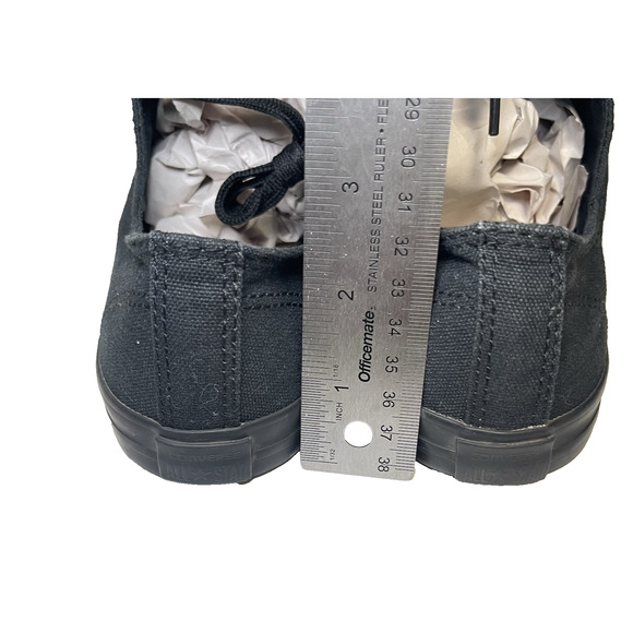 Converse Chuck Taylor Low All Star Black On Black Size 7 Women's - Picture 7 of 8